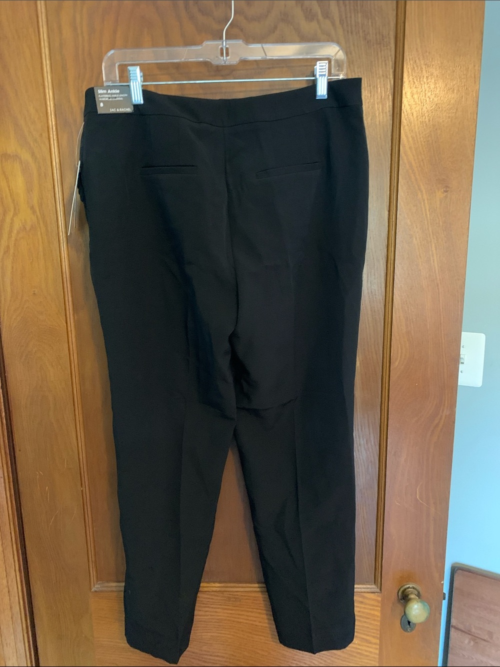 Zac & Rachel Black Ponte Slim Ankle Trousers - Picture 5 of 9